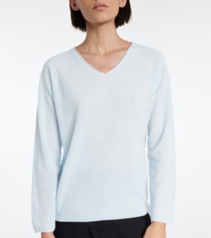 Max Mara Smirne sieviešu džemperis gaiši zilā krāsā
