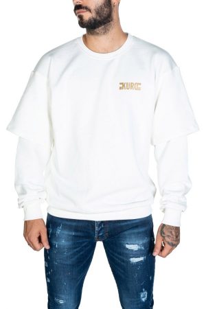Takeshy Kurosawa 82846BIANCO vīriešu džemperis baltā krāsā