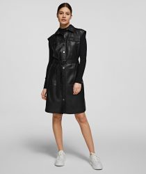 Karl Lagerfeld 211W1308999 sieviešu kleita melnā krāsā