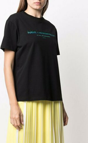 Karl Lagerfeld 215W1706999 sieviešu T-krekls, melns