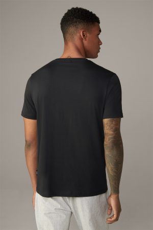 Strellson 30025795001 vīriešu T-krekls melnā krāsā