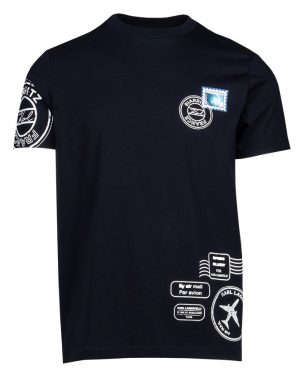 Karl Lagerfeld 755090512224690 vīriešu T-krekls, tumši zils