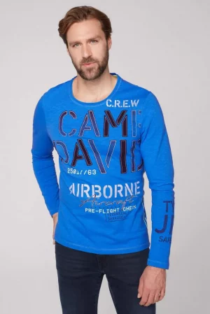 Camp David CB2106-3096-33neon vīriešu T-krekls, zils