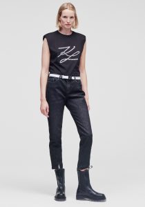 Karl Lagerfeld 211W1100D10 sieviešu džinsi, melni
