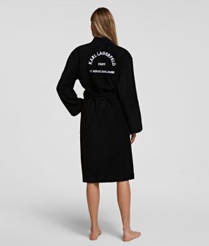 Karl Lagerfeld 215W2180999 sieviešu halāts, melns