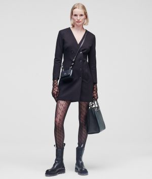 Karl Lagerfeld 216W1307999 sieviešu kleita, melna