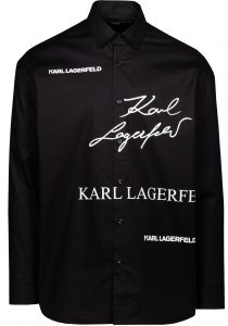 Karl Lagerfeld 605916 512600 990 vīriešu krekls, melns