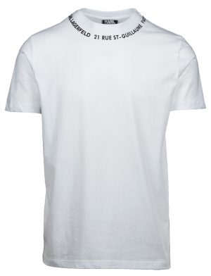 Karl Lagerfeld 755101 512224 10 vīriešu T-krekls, balts