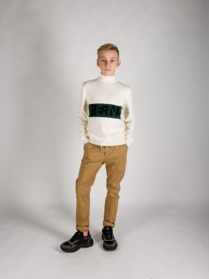 Berna BRNF0101MAGREEN zēnu džemperis, balts