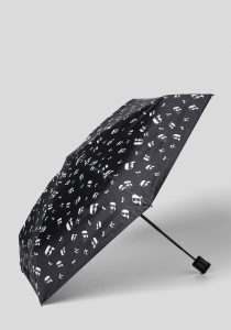 Karl Lagerfeld 215W3916999 sieviešu lietussargs, melns