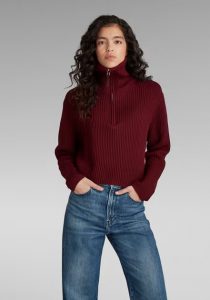 G-Star Raw D20607.B670.1632 sieviešu džemperis, sarkans