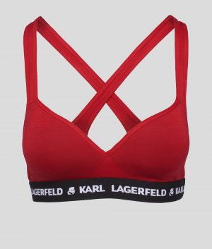 Karl Lagerfeld 211W2109500 sieviešu krūšturis, sarkans