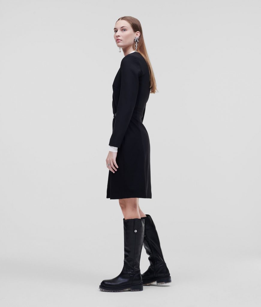 Karl Lagerfeld 220W1303999 sieviešu kleita, melna