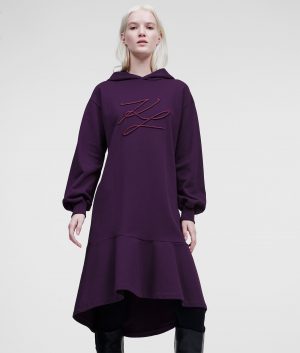 Karl Lagerfeld 220W1354348 sieviešu kleita, violeta