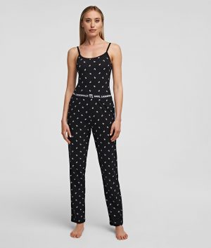 Karl Lagerfeld 220W2105999 sieviešu pidžama, melna