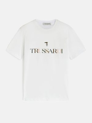 Trussardi 52T006121T005381W001 vīriešu T-krekls, balts