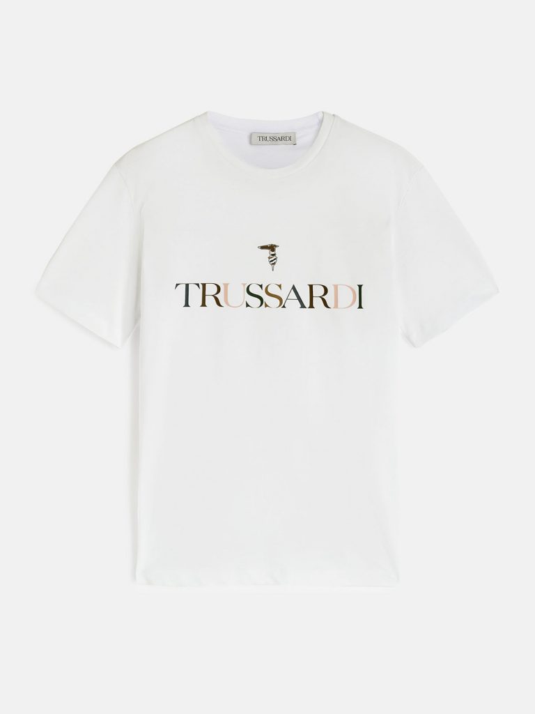Trussardi 52T006121T005381W001 vīriešu T-krekls, balts