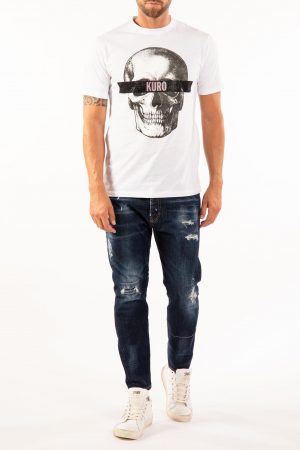 Takeshy Kurosawa 83090BIANCO vīriešu T-krekls, balts
