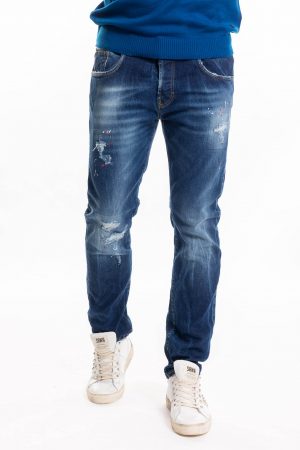 Takeshy Kurosawa 83179DENIM vīriešu džinsi, zili