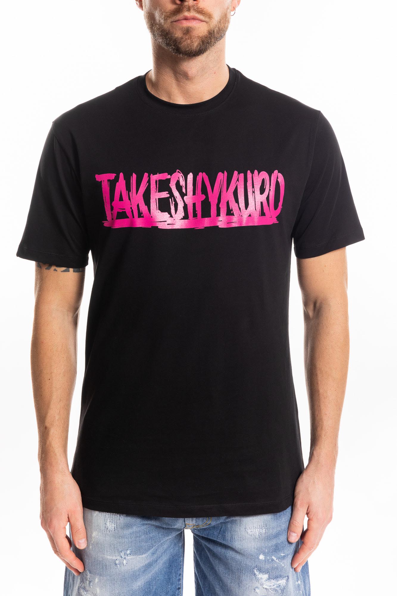 Takeshy Kurosawa 83260NEROFUXIA vīriešu T-krekls, melns