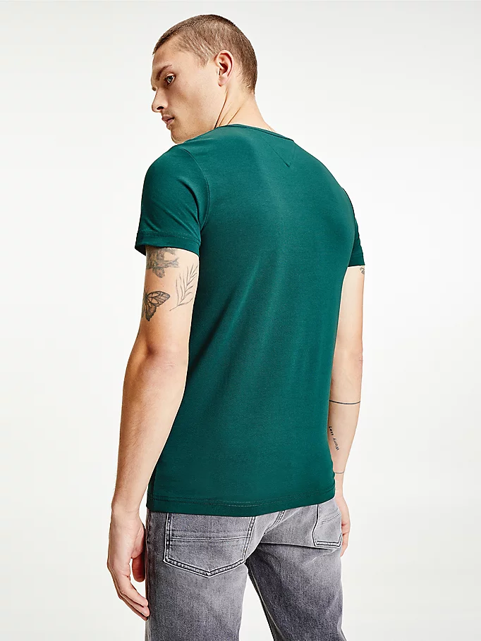 Tommy Hilfiger MW0MW10800MBP vīriešu T-krekls, zaļš