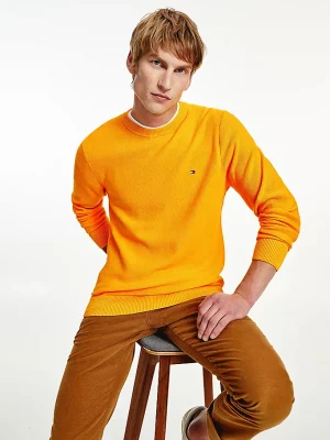 Tommy Hilfiger MW0MW19533ZEY vīriešu džemperis, oranžs