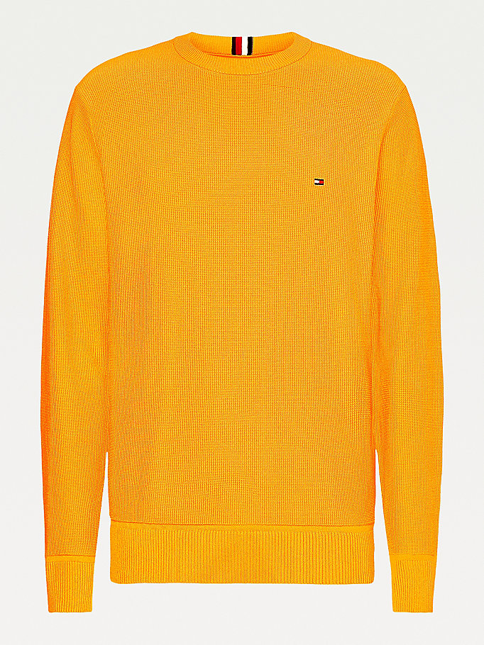 Tommy Hilfiger MW0MW19533ZEY vīriešu džemperis, oranžs