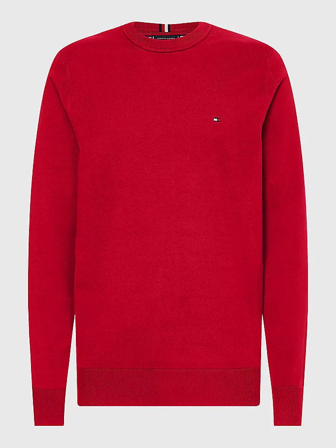 Tommy Hilfiger MW0MW21316XM1 vīriešu džemperis, sarkans