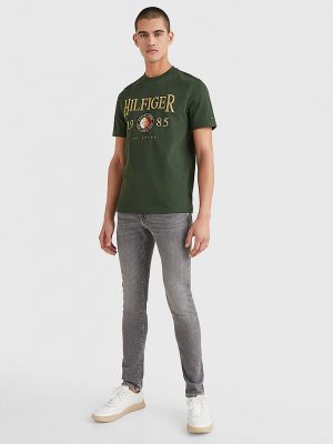 Tommy Hilfiger MW0MW22130MBO vīriešu T-krekls, zaļš