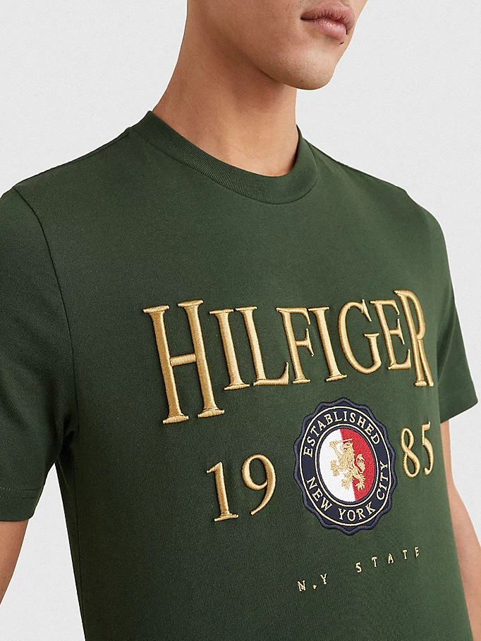 Tommy Hilfiger MW0MW22130MBO vīriešu T-krekls, zaļš