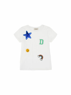 Dixie Girl MBF3030G3102 meiteņu T-krekls, balts