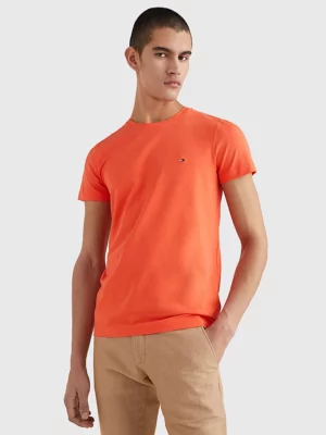 Tommy Hilfiger MW0MW10800XMV vīriešu T-krekls, oranžs