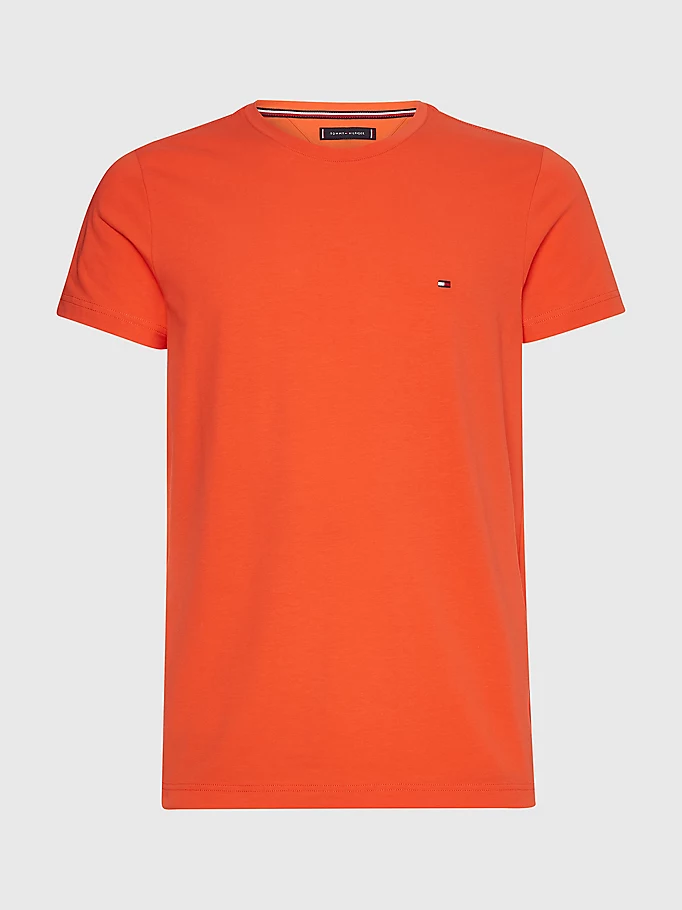 Tommy Hilfiger MW0MW10800XMV vīriešu T-krekls, oranžs