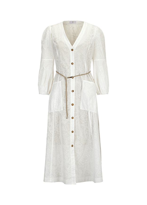 Riani 246870-3969110 sieviešu kleita, balta