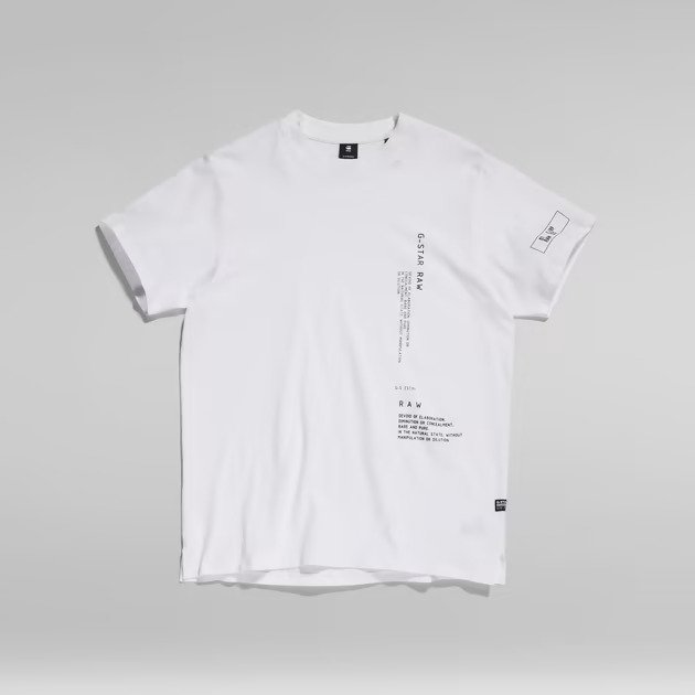 G-Star Raw D21558.C336.110 vīriešu T-krekls, balts