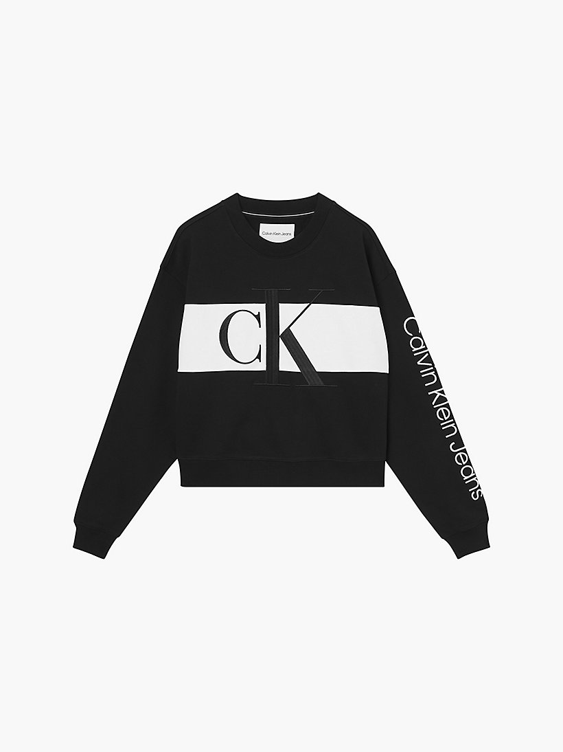 Calvin Klein Jeans J20J218169BEH sieviešu džemperis, melns