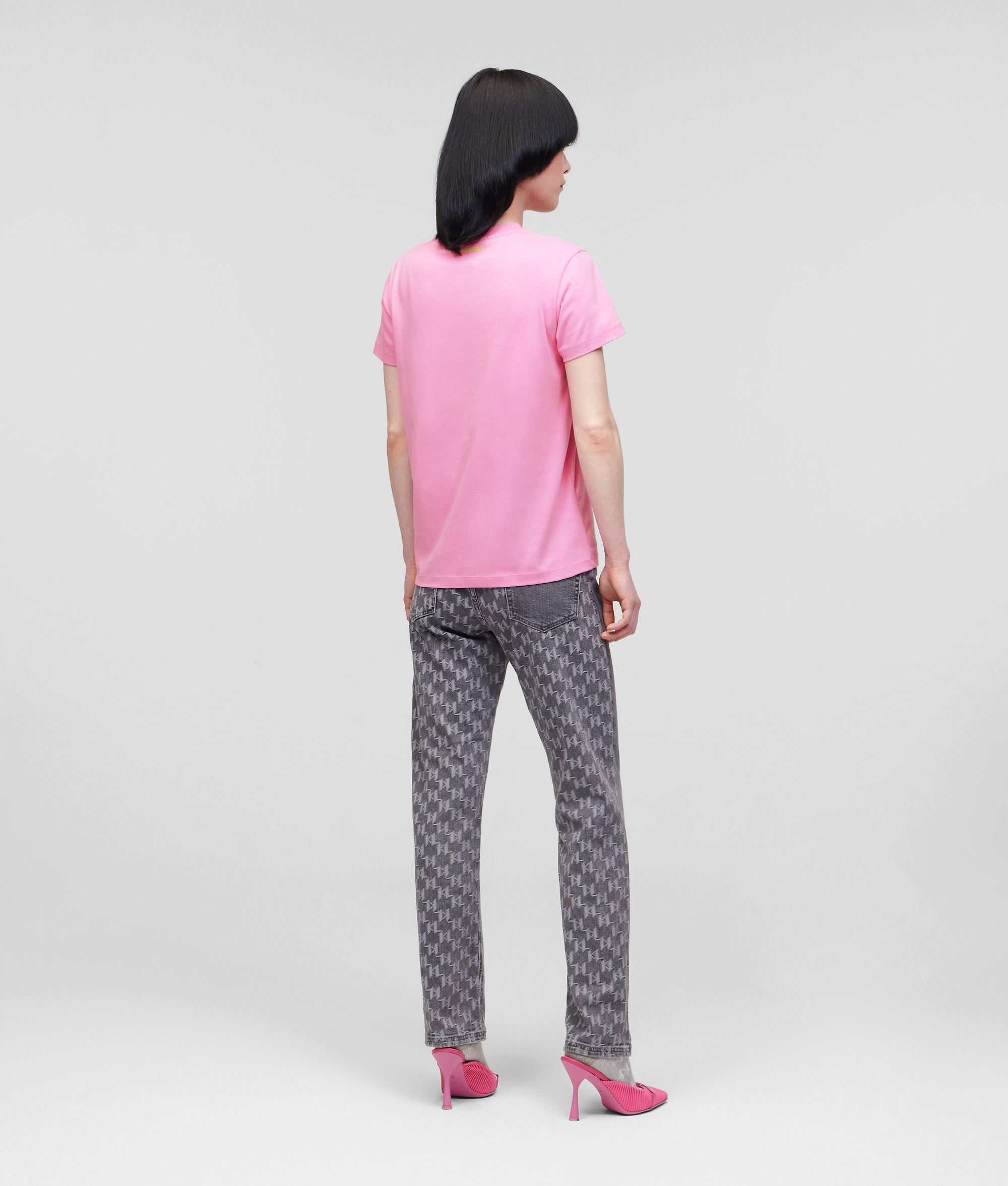 Karl Lagerfeld 225W1701541 sieviešu T-krekls, rozā