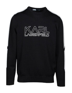 Karl Lagerfeld 655036524313991 vīriešu džemperis, melns