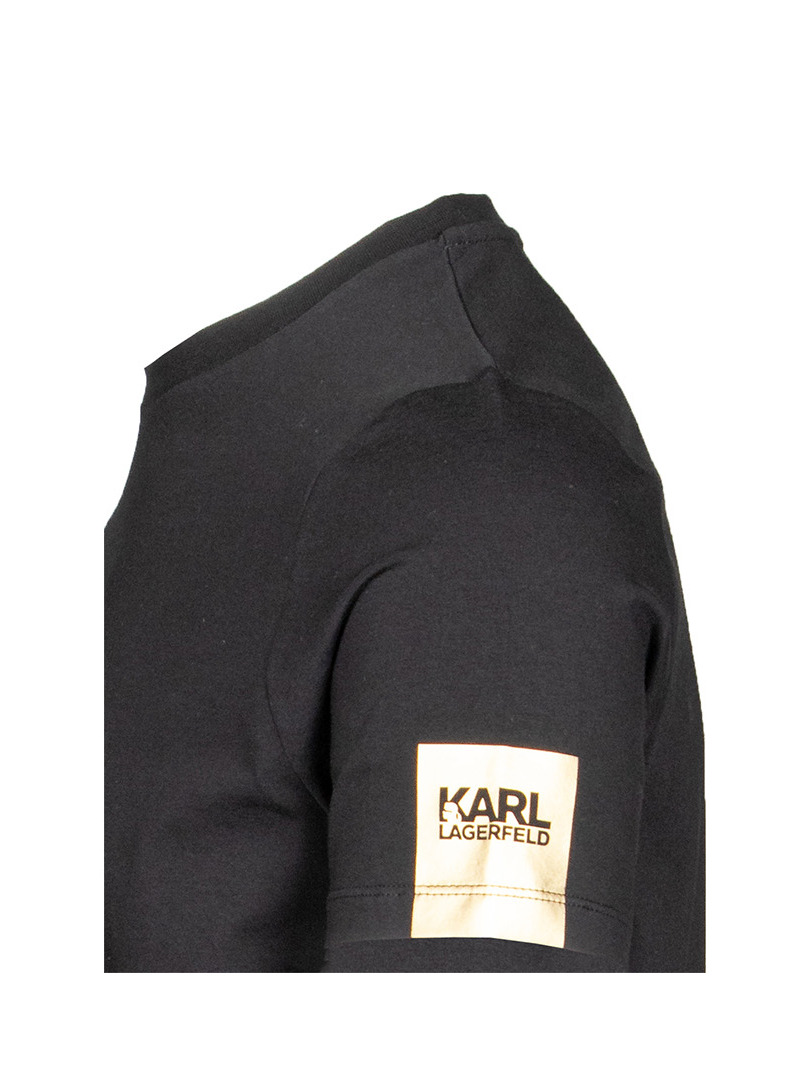 Karl Lagerfeld 755025524221160 vīriešu T-krekls, melns