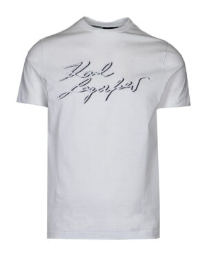Karl Lagerfeld 75507252425010 vīriešu T-krekls, balts