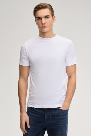 Elastīgas kokvilnas T-krekls vīriešiem