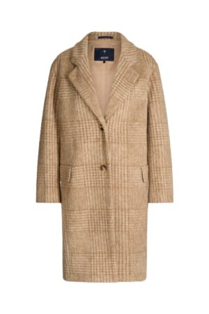 Klasisks sieviešu mētelis ar rūtotu rakstu