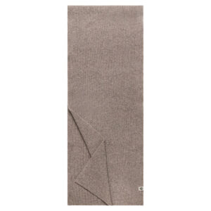 Rievota merino vilnas šalle pelēkbrūnā krāsā