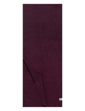 Rievota merino vilnas šalle bordo krāsā