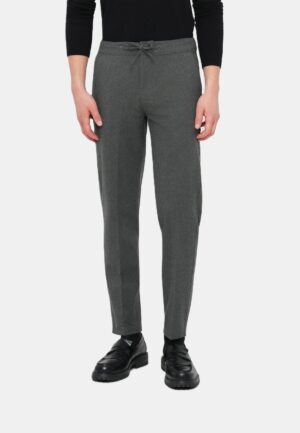 Universālas bikses ar elastīgu sasienamo jostu