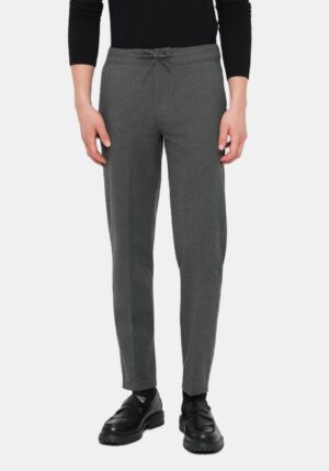 Universālas bikses ar elastīgu sasienamo jostu