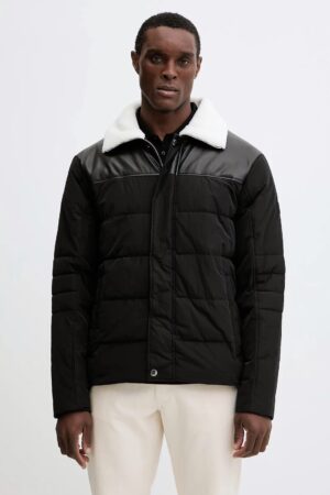 Ziemas virsjaka ar mākslīgās kažokādas apkakli