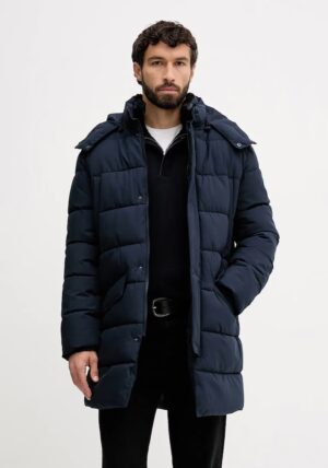 Ziemas virsjaka ar noņemamu apkakli un kapuci