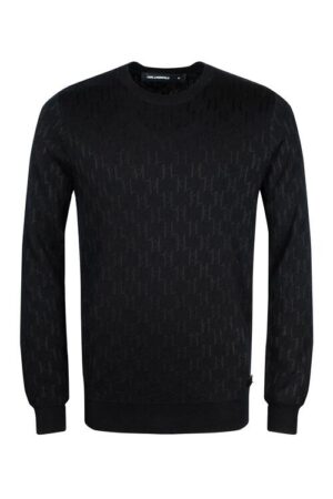 Džemperis ar grafisku monogrammu rakstu