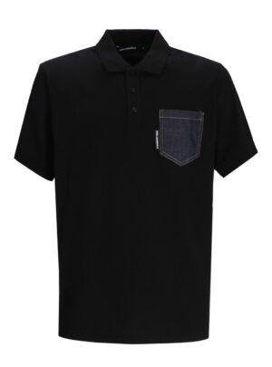 Polo krekls ar džinsu kabatu